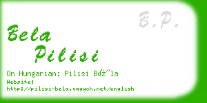 bela pilisi business card